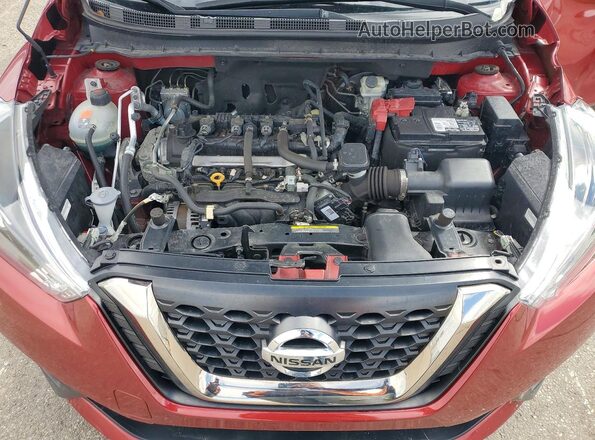 3N1CP5CU1KL513495 2019 NISSAN KICKS Красный Вид подкапотного пространства