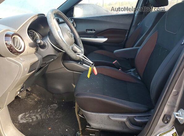 3N1CP5CU1KL523332 2019 NISSAN KICKS Серый Вид салона спереди