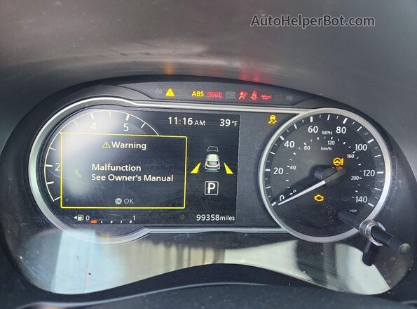 3N1CP5CU2KL481849 2019 NISSAN KICKS Silver Widok zestawu wskaźników