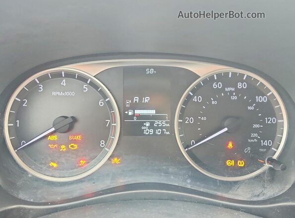 3N1CP5CU2KL515742 2019 NISSAN KICKS Black Вид щитка приладів