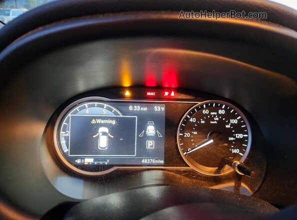 3N1CP5CU2KL563533 2019 NISSAN KICKS White Вид щитка приладів