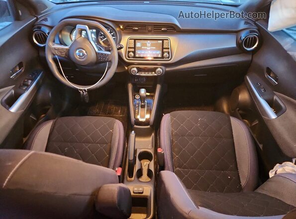 3N1CP5CU2KL563533 2019 NISSAN KICKS White Вид панелі приладів