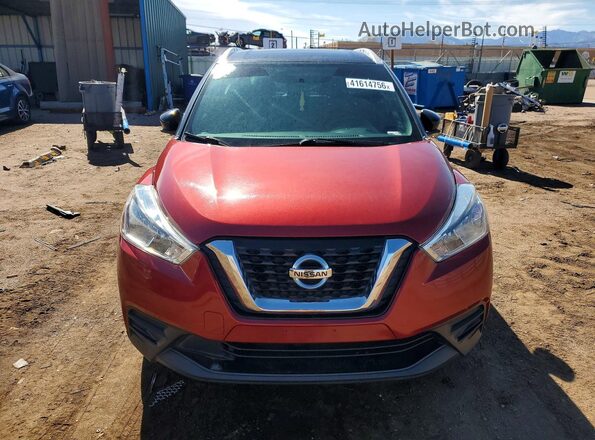 3N1CP5CU3KL496134 2019 NISSAN KICKS Maroon Front view