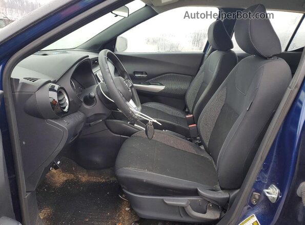 3N1CP5CU4KL532414 2019 NISSAN KICKS Синий Вид салона спереди