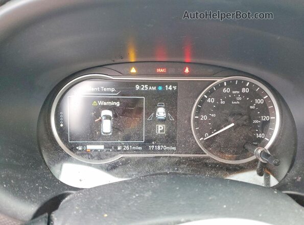 3N1CP5CU4KL532414 2019 NISSAN KICKS Синий Вид щитка приборов