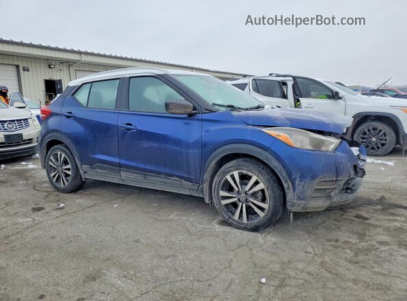 3N1CP5CU4KL532414 2019 NISSAN KICKS Синий Передняя правая четверть