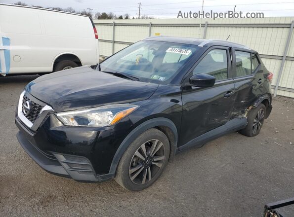 3N1CP5CU4KL538665 2019 NISSAN KICKS Черный Передняя левая четверть