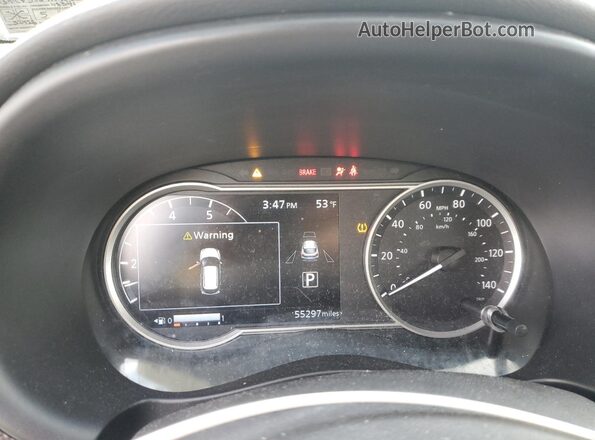 3N1CP5CU4KL538665 2019 NISSAN KICKS Черный Вид щитка приборов