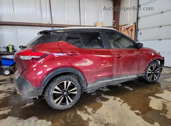 3N1CP5CU6KL551997 2019 NISSAN KICKS Темно-бордовый Задняя правая четверть