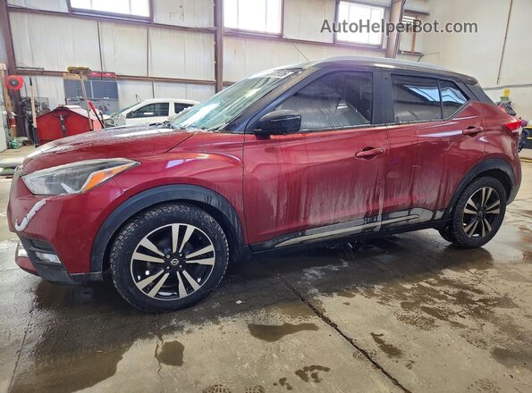 3N1CP5CU6KL551997 2019 NISSAN KICKS Темно-бордовый Передняя левая четверть