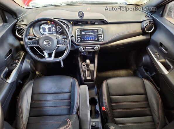 3N1CP5CU6KL551997 2019 NISSAN KICKS Темно-бордовый Вид панели приборов