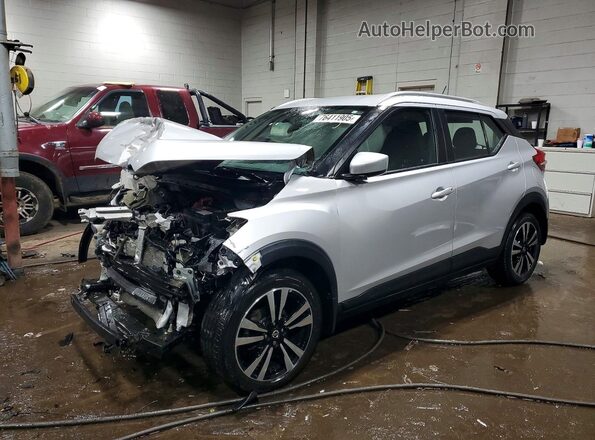 3N1CP5CU7KL533671 2019 NISSAN KICKS Silver წინა მარცხენა ხედი სამი მეოთხედიდან