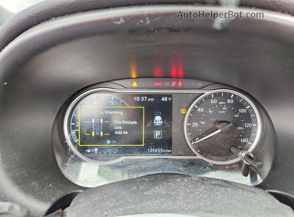 3N1CP5CU8JL545827 2018 NISSAN KICKS Черный Вид щитка приборов