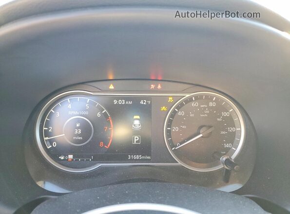 3N1CP5CU8KL516281 2019 NISSAN KICKS Красный Вид щитка приборов