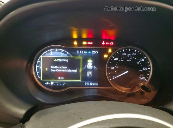 3N1CP5CU8KL548065 2019 NISSAN KICKS Серебряный Вид щитка приборов
