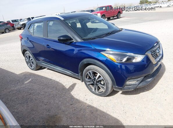3N1CP5CUXJL534957 2018 NISSAN KICKS Синий Передняя правая четверть