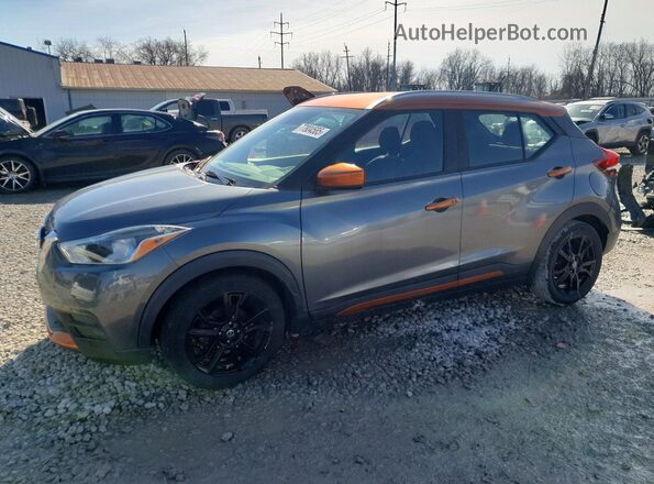 3N1CP5CUXKL484708 2019 NISSAN KICKS Gray Front left
