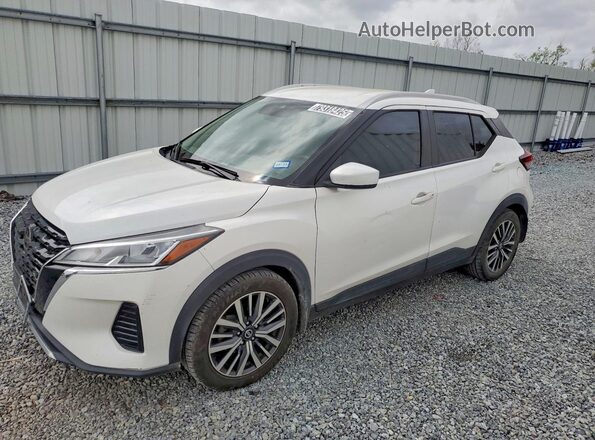 3N1CP5CV0ML518229 2021 NISSAN KICKS White Vista tres cuartos delantera izquierda