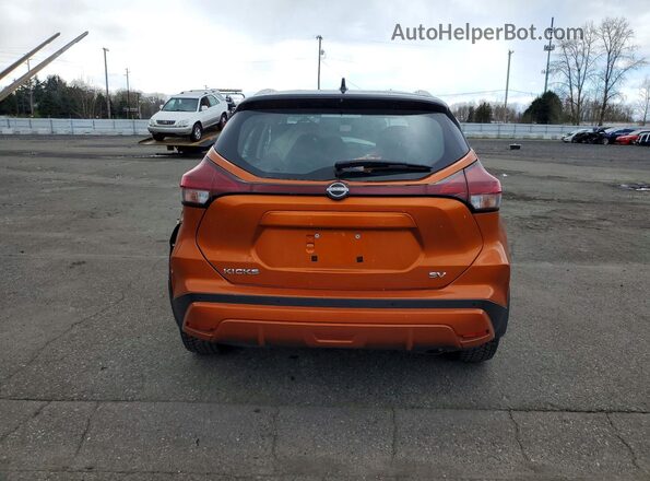 3N1CP5CV2NL484747 2022 NISSAN KICKS Orange Вид ззаду