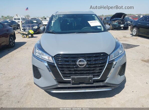 3N1CP5CV4RL555582 2024 NISSAN KICKS Gray Вид щитка приладів