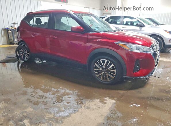 3N1CP5CV5NL487884 2022 NISSAN KICKS Красный Передняя правая четверть