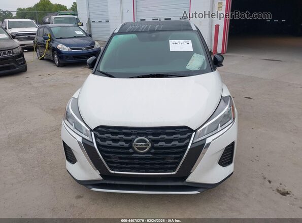 3N1CP5CV6ML554037 2021 NISSAN KICKS White Դիմացի տեսք
