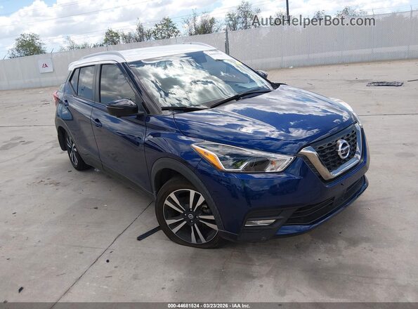 3N1CP5DV0LL563426 2020 NISSAN KICKS Синий Передняя правая четверть