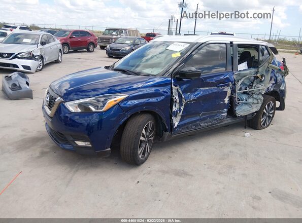 3N1CP5DV0LL563426 2020 NISSAN KICKS Синий Передняя левая четверть