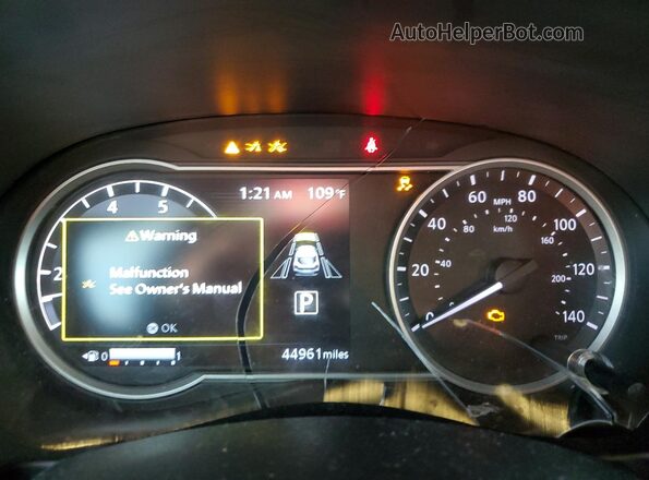 3N1CP5DV2LL551570 2020 NISSAN KICKS Красный Вид щитка приборов