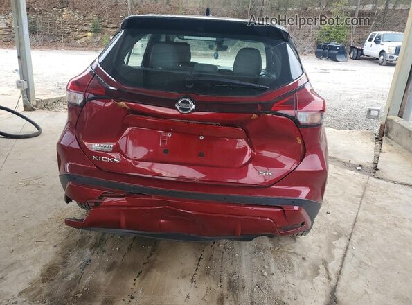 3N1CP5DV6ML506696 2021 NISSAN KICKS Темно-бордовый Вид сзади