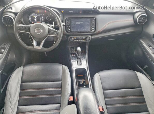 3N1CP5DV6ML506696 2021 NISSAN KICKS Темно-бордовый Вид панели приборов