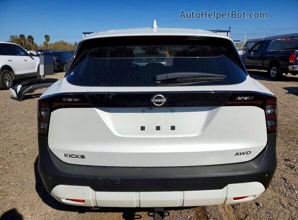 3N8AP6CB0SL366339 2025 NISSAN KICKS White უკანა ხედი