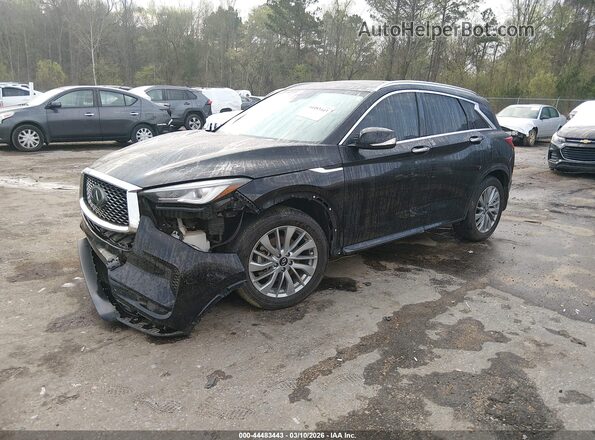 3PCAJ5BA0PF102754 2023 INFINITI QX50 Черный Передняя левая четверть