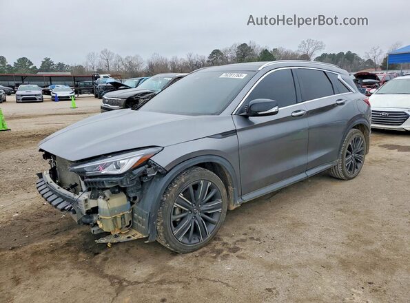 3PCAJ5BA2NF107337 2022 INFINITI QX50 Gray Առջևի ձախ երեք քառորդ տեսարան