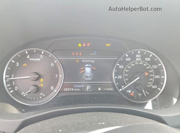 3PCAJ5BA2PF121239 2023 INFINITI QX50 Charcoal Widok zestawu wskaźników