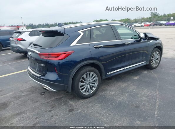 3PCAJ5BA3PF120634 2023 INFINITI QX50 Синий Задняя правая четверть