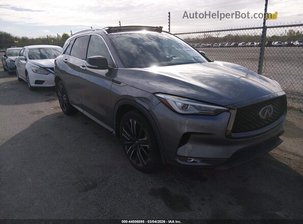 3PCAJ5BA5MF124860 2021 INFINITI QX50 Серый Передняя правая четверть