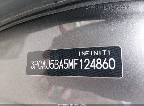 3PCAJ5BA5MF124860 2021 INFINITI QX50 Серый Вид подкапотного пространства