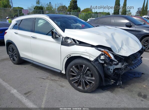 3PCAJ5BA8NF118858 2022 INFINITI QX50 White Передня права чверть