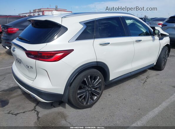 3PCAJ5BA8NF118858 2022 INFINITI QX50 White Задня права чверть