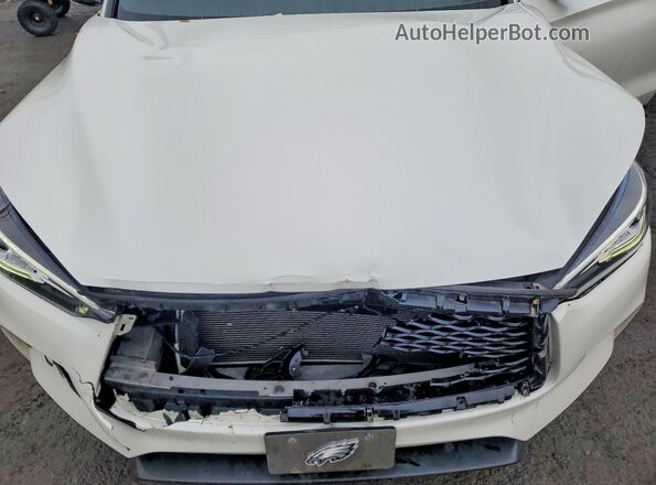 3PCAJ5BB9MF121663 2021 INFINITI QX50 White ძრავის განყოფილების ხედი