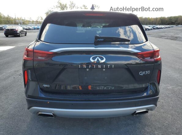 3PCAJ5CB8MF105453 2021 INFINITI QX50 Black Rear view