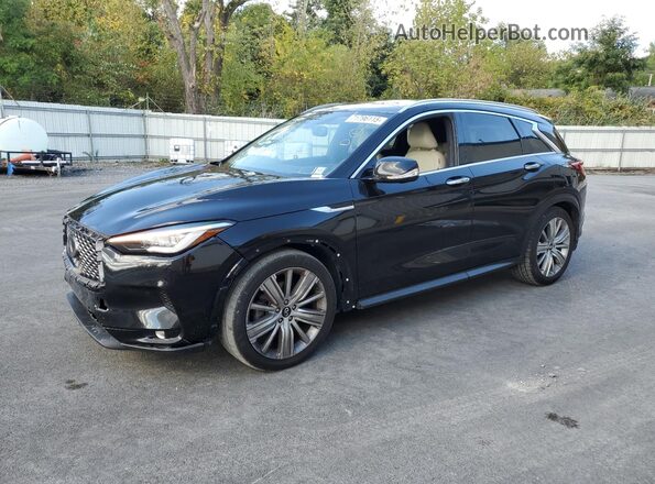 3PCAJ5CB8MF105453 2021 INFINITI QX50 Black Front left