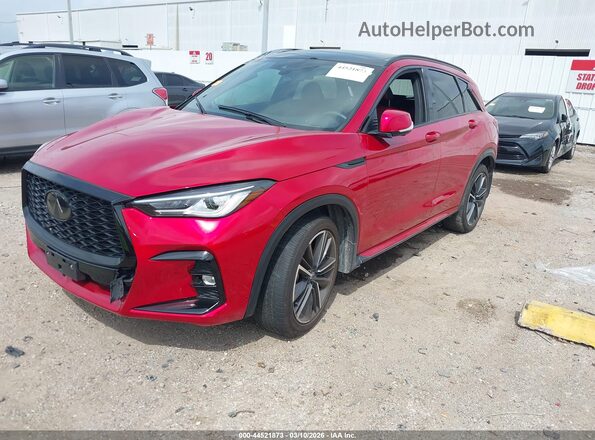 3PCAJ5FA4PF114688 2023 INFINITI QX50 Красный Передняя левая четверть