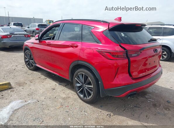 3PCAJ5FA4PF114688 2023 INFINITI QX50 Красный Задняя левая четверть