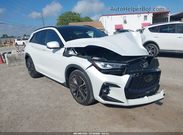 3PCAJ5FA4PF114710 2023 INFINITI QX50 White Przód prawy