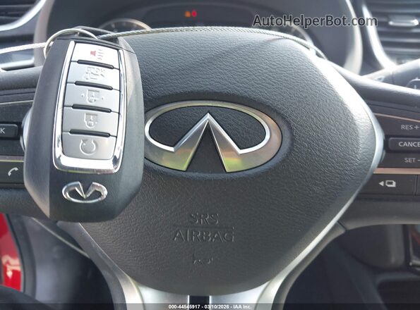 3PCAJ5FB1RF110965 2024 INFINITI QX50 Red Widok deski rozdzielczej