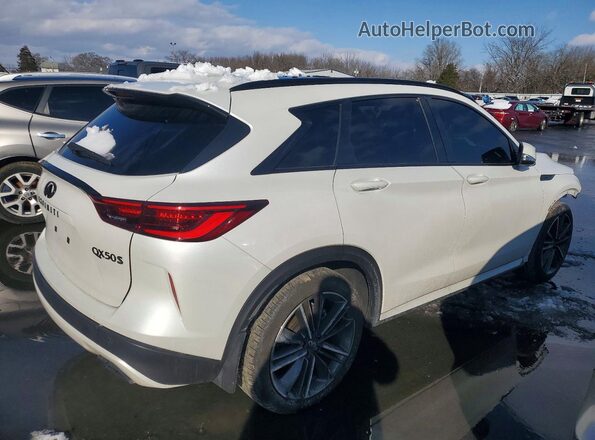 3PCAJ5FB3SF110357 2025 INFINITI QX50 Белый Задняя правая четверть