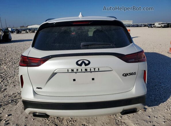 3PCAJ5FB8SF101489 2025 INFINITI QX50 White Հետևի տեսք