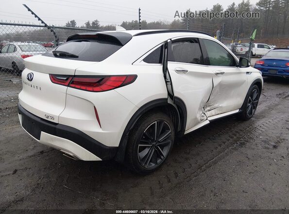 3PCAJ5JRXPF107337 2023 INFINITI QX55 White უკანა მარჯვენა